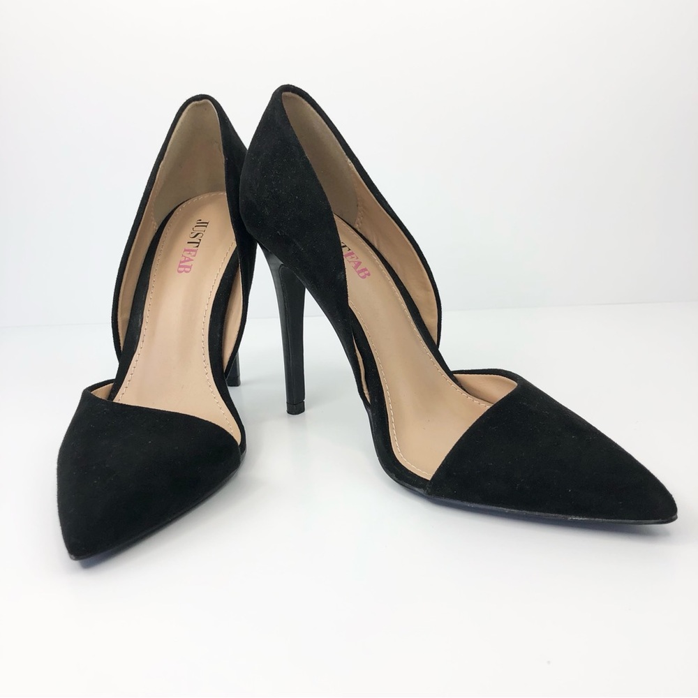 JustFab Amiyah Black Heels